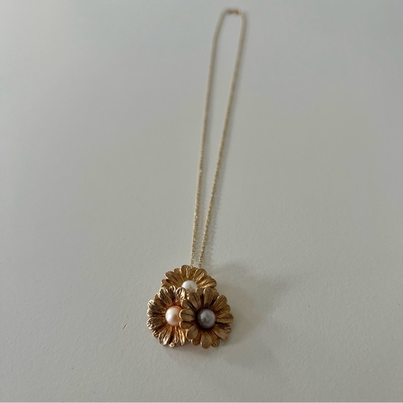 Giani Bernini Cultured Pearl Daisy Pendant Necklace - Picture 5 of 13